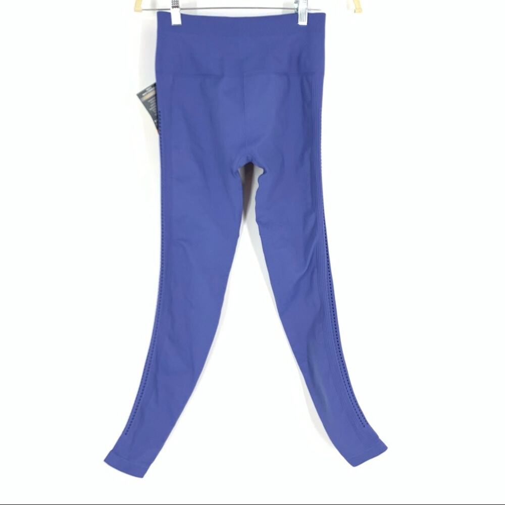 NUX Leggings Side Cut Out Periwinkle Blue Medium NWT